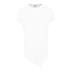 T-shirt Męski Asymetryczny Długi. Białe koszulki sportowe męskie Urban Classics, m, bez wzorów, sportowe, z asymetrycznym kołnierzem. Za 67.99 zł.