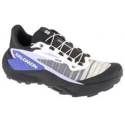 Buty do biegania Salomon Genesis L47767300 czarne. Czarne obuwie sportowe damskie bez wzorów, z gumy, do biegania. Za 715.17 zł.