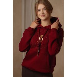 Bluza JD ATTACK Mila. Brązowe bluzy sportowe damskie JD ATTACK, bez wzorów, bez kaptura, do jazdy konnej. Za 239.00 zł.