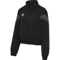Damska bluza dresowa Hummel Travel. Czarne bluzy damskie Hummel, bez wzorów, z dresówki, bez kaptura. Za 205.45 zł.