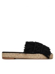 DeeZee Espadryle S294 Czarny. Czarne espadryle damskie DeeZee, bez wzorów, z materiału, bez obcasa, bez zapięcia. Za 129.99 zł.