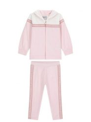 Guess Komplet bluza i legginsy K6RG00 KA6R4 Różowy Regular Fit. Czerwone bluzy dla dziewczynek Guess, z aplikacjami, z bawełny, bez ramiączek, bez kaptura. Za 289.99 zł.