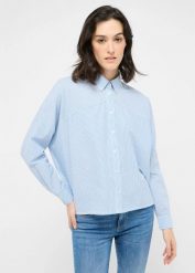 Damska Koszula Mustang Style Ruby Stripe Classic Blue Stripe 1016116 12693. Czerwone bluzki damskie Mustang, xxl, bez wzorów, bez kołnierzyka, bez ramiączek. Za 149.99 zł.