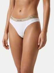 Calvin Klein Underwear Stringi LV00QF8771 Błękitny. Niebieskie stringi damskie Calvin Klein Underwear, xs, bez wzorów, z bawełny. Za 109.99 zł.