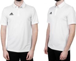 Adidas Koszulka adidas ENTRADA 22 Polo HC5067 HC5067 biały M. Białe koszulki polo męskie Adidas, m, bez wzorów, bez ramiączek. Za 67.18 zł.