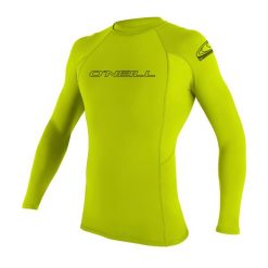Long sleeve rashguard O'Neill Basic Skins. Zielone bluzki z długim rękawem męskie O'Neill, m, bez wzorów, z materiału, bez kołnierzyka. Za 119.99 zł.