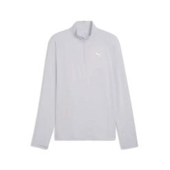T-Shirt Puma M Run Velocity Cloudspun 1/4 Zip Dorośli. Szare t-shirty męskie Puma, m, bez wzorów, z elastanu, klasyczne, bez kołnierzyka. Za 215.10 zł.