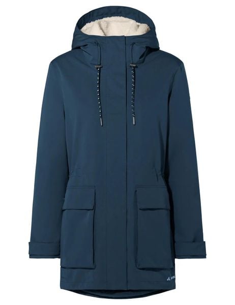 Outdoor-Jacke W Manukau Parka III. Brązowe parki damskie Vaude, bez wzorów, z materiału, eleganckie, z kapturem. Za 1,509.00 zł.