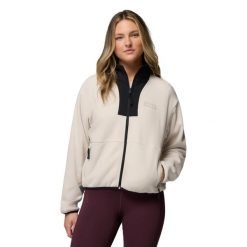 Bluza dresowa sportowa damska Sequoia Grove II FZ. Brązowe bluzy sportowe damskie Columbia, l, bez wzorów, z dresówki, bez kaptura, trekkingowe. Za 249.99 zł.