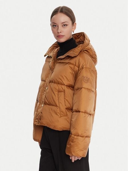 PINKO Kurtka zimowa Imparso Imbottito 105656 A2TF Beżowy Regular Fit. Brązowe kurtki damskie Pinko, na zimę, xxl, bez wzorów, z syntetyku, bez kaptura. Za 1,709.00 zł.