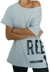 Koszulka Reebok Faves B45986 r.XS. Szare koszulki sportowe damskie Reebok, xs, bez wzorów, z bawełny, bez kołnierzyka, bez ramiączek. Za 69.00 zł.
