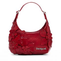 Torebka Desigual. Czerwone torebki do ręki damskie Desigual, bez wzorów, klasyczne, bez dodatków. Za 279.99 zł.