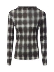 Opus koszulka z długim rękawem z domieszką wełny Kobiety Lyocell czarny, 42. Czarne t-shirty damskie Opus, bez wzorów, z lyocellu, eleganckie, bez kołnierzyka. Za 349.95 zł.