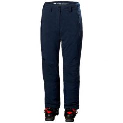 Spodnie narciarskie dla kobiet Helly Hansen Alphelia 2.0. Niebieskie spodnie materiałowe damskie Helly Hansen, bez wzorów. W wyprzedaży za 880.05 zł.