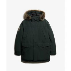 Parka Superdry Everest. Zielone kurtki męskie Superdry., na zimę, m, bez wzorów, z syntetyku, eleganckie, bez kaptura. W wyprzedaży za 791.25 zł.