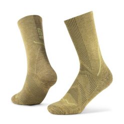 Skarpety do biegania Buff Dryflx Crew Sock DC. Brązowe skarpety damskie Buff, bez wzorów, z elastanu. Za 109.99 zł.