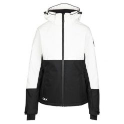 Dlx Jaclyn - Damska kurtka narciarska Dlx White. Białe kurtki damskie DLX, bez wzorów, z puchu, bez kaptura, narciarskie. Za 658.99 zł.