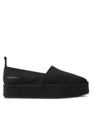 Calvin Klein Jeans Espadryle Platform Espadrille Mix Ml Mtl YW0YW01622 Czarny. Czarne espadryle damskie Calvin Klein Jeans, bez wzorów, z jeansu, bez obcasa, bez zapięcia. Za 289.99 zł.