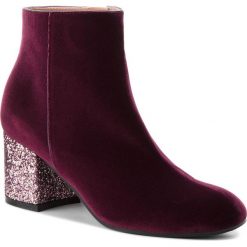 Botki POLLINI - SA21116G16TK155A W.Ankle B. Czerwone botki damskie Pollini, z materiału, bez obcasa, na obcasie. W wyprzedaży za 1,029.00 zł.