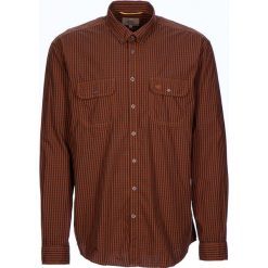 Koszula "Tom" - Regular fit - w kolorze pomarańczowo-granatowym. Brązowe koszule męskie Camel Active, m, bez wzorów, z bawełny, bez kołnierzyka, bez ramiączek. W wyprzedaży za 87.95 zł.