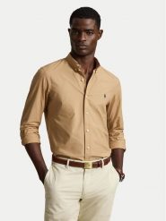Polo Ralph Lauren Koszula 710929348503 Beżowy ciemny Slim Fit. Brązowe koszule męskie Polo Ralph Lauren, m, bez wzorów, z bawełny, bez kołnierzyka, bez ramiączek. Za 543.99 zł.