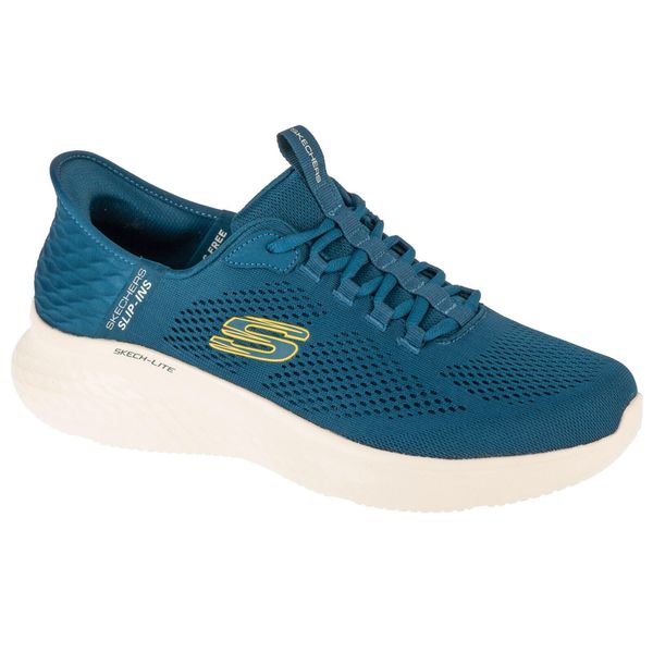 Buty sportowe Sneakersy męskie, Slip-Ins: Skech-Lite Pro - Primebase. Niebieskie buty sportowe męskie Skechers, bez zapięcia, trekkingowe. Za 299.99 zł.