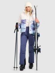 4F Spodnie narciarskie membrana 5000 damskie - granatowe M. Niebieskie spodnie materiałowe damskie 4f, na zimę, m, bez wzorów, narciarskie. Za 299.99 zł.