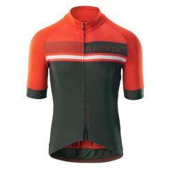 Koszulka Kolarska Męska Blok Kolorystyczny Foxtrot. Brązowe bluzy męskie RADVIK, m, bez wzorów, bez kołnierzyka, bez ramiączek, rowerowe. Za 162.99 zł.