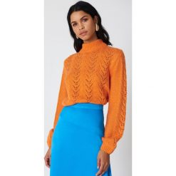 NA-KD Dzianinowy sweter - Orange. Swetry damskie marki NA-KD. W wyprzedaży za 60.88 zł.
