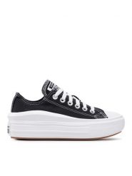 Converse Trampki Ctas Move Ox 570256C Czarny. Czarne trampki i tenisówki damskie Converse, bez wzorów, z materiału, bez zapięcia. Za 339.99 zł.