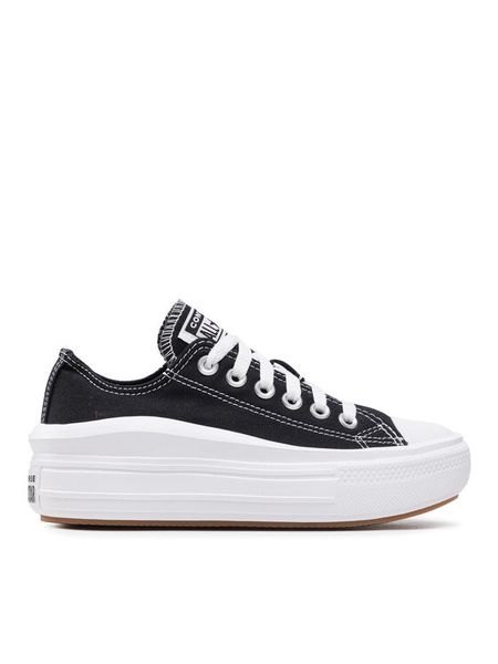 Converse Trampki Ctas Move Ox 570256C Czarny. Czarne trampki i tenisówki damskie Converse, bez wzorów, z materiału, bez zapięcia. Za 399.99 zł.