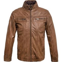 Kurtka CANDIDO 15-04MP. Brązowe kurtki męskie Giacomo Conti, w paski, ze skóry. Za 1,499.00 zł.