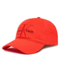 Czapka z daszkiem Calvin Klein. Czerwone czapki i kapelusze męskie Calvin Klein, bez wzorów. Za 129.99 zł.