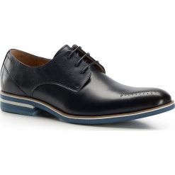 Buty męskie. Niebieskie półbuty na co dzień męskie Wittchen, ze skóry, casualowe, bez zapięcia. W wyprzedaży za 159.90 zł.