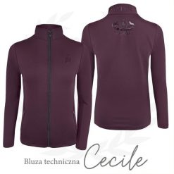 Bluza techniczna do jazdy konnej JD ATTACK Cecile z zamkiem. Brązowe bluzy damskie JD ATTACK, m, bez wzorów, bez kaptura. Za 229.00 zł.
