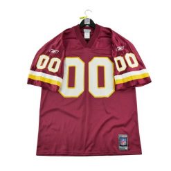 Second life - Męski NFL Washington Redskins Jersey - Stan dobry. Czerwone koszulki sportowe męskie Reebok, m, bez wzorów, z jersey, bez kołnierzyka, bez ramiączek, do piłki nożnej. Za 169.16 zł.