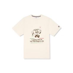 Koszulka Fila Navigli Caff Relaxed Graphic. Białe koszulki sportowe męskie Fila, m, bez wzorów, z materiału, bez kołnierzyka, bez ramiączek, trekkingowe. Za 175.00 zł.