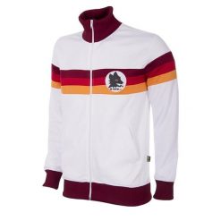 Kurtka/bluza piłkarska retro dla dorosłych - AS Roma 1981-82 - Biała. Białe kurtki męskie COPA FOOTBALL, l, bez wzorów, retro, bez kaptura. Za 426.11 zł.