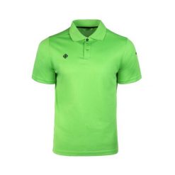 Koszulka polo męska z krótkim rękawem Acay: innowacyjna technologia dla optymaln. Zielone koszulki polo męskie IZAS, m, bez wzorów, bez ramiączek. Za 160.83 zł.