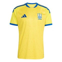 Koszulka Ukraine 26 Home. Żółte koszulki sportowe męskie Adidas, bez wzorów, bez kołnierzyka, bez ramiączek, do piłki nożnej, climacool (adidas). Za 439.00 zł.