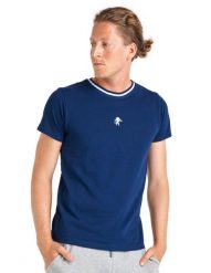 Męski t-shirt z krótkim rękawem Real Boxing, wykonany z piki. Niebieskie t-shirty męskie LEONE 1947 APPAREL, l, bez wzorów, z bawełny, sportowe, bez kołnierzyka. Za 42.06 zł.
