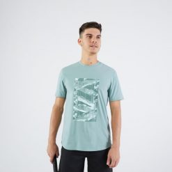 Koszulka tenisowa męska Artengo Soft. Zielone koszulki sportowe męskie ARTENGO, m, bez wzorów, z bawełny, bez kołnierzyka, bez ramiączek, tenisowe. Za 69.99 zł.