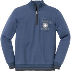 Bluza ze stójką bonprix indygo. Bluzy męskie marki bonprix. Za 109.99 zł.