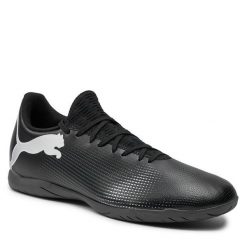 Buty do piłki nożnej Puma. Czarne buty sportowe męskie Puma, bez zapięcia, do piłki nożnej. Za 239.99 zł.