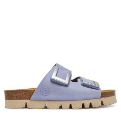 Klapki Dr. Brinkmann. Fioletowe klapki damskie Dr. Brinkmann, bez wzorów, bez obcasa. Za 309.99 zł.