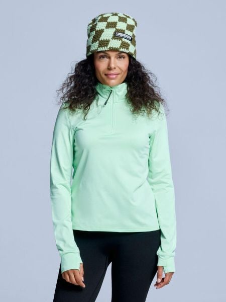 Bluza narciarska - Damskie - Arctic 2.0 - Avocado. Zielone bluzy damskie POEDERBAAS, na zimę, m, bez wzorów, z elastanu, bez kaptura. Za 177.72 zł.