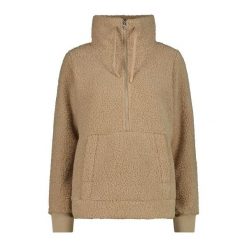 Kobieca bluza półzipowana CMP. Brązowe bluzy damskie CMP, na zimę, bez wzorów, bez kaptura. Za 347.00 zł.