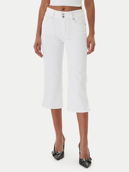 Guess Jeans Jeansy W6GA2G D0131 Biały Regular Fit. Białe jeansy damskie Guess Jeans. Za 266.99 zł.