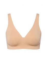 Mey Biustonosz trójkątny damski Kobiety beżowy jednolity, L. Brązowe biustonosze Mey, bez wzorów, ze skóry. Za 249.95 zł.