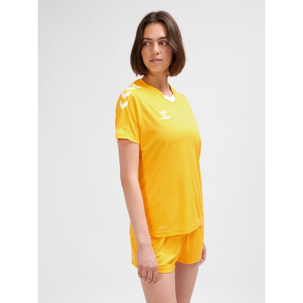 Damski jersey Hummel Core XK Poly. Brązowe koszulki sportowe damskie Hummel, bez wzorów, z jersey, bez kołnierzyka, bez ramiączek, do piłki ręcznej. Za 138.00 zł.